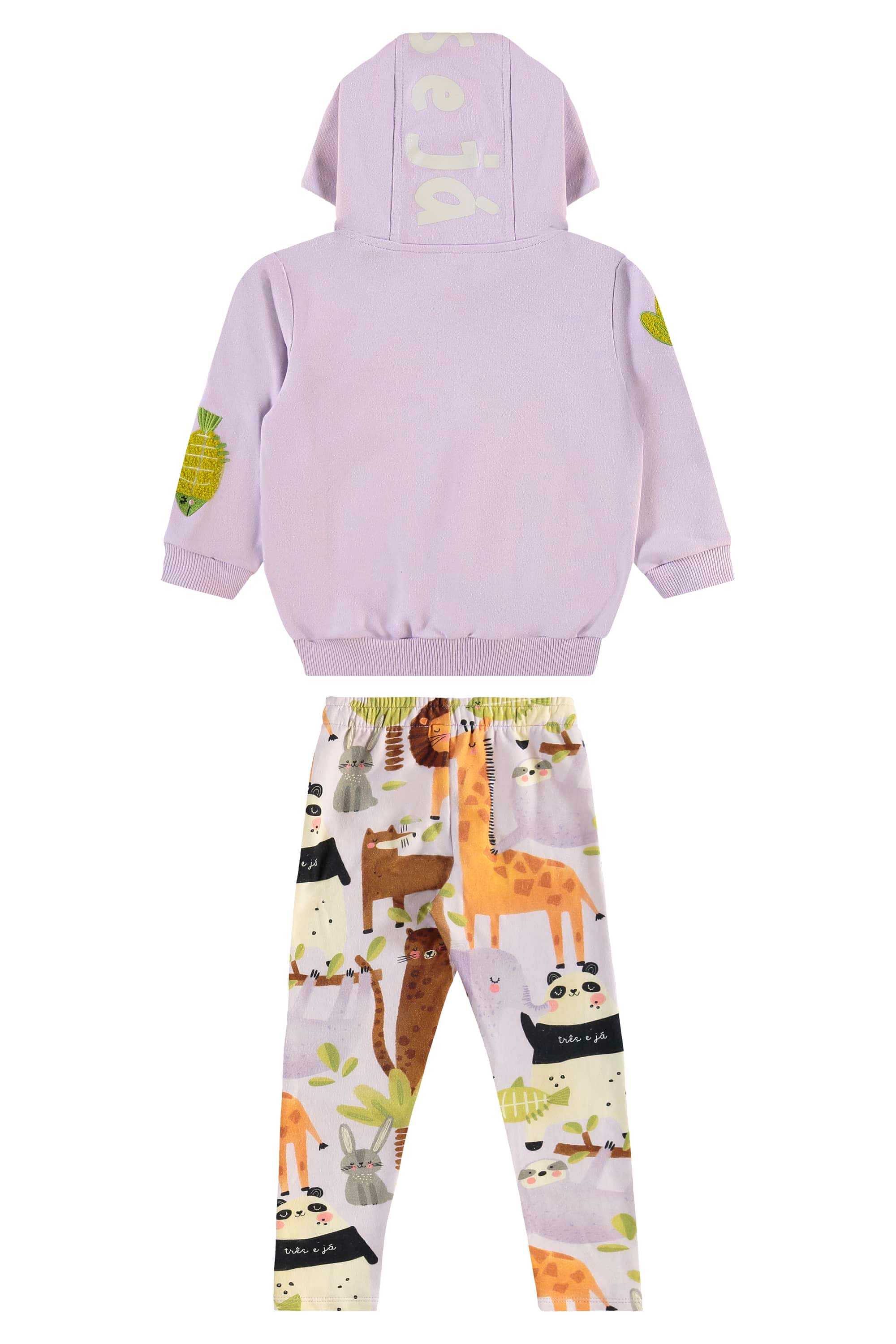 Conjunto Infantil Feminino Safári Encantado (Roxo) Três e Já - Imagem 38